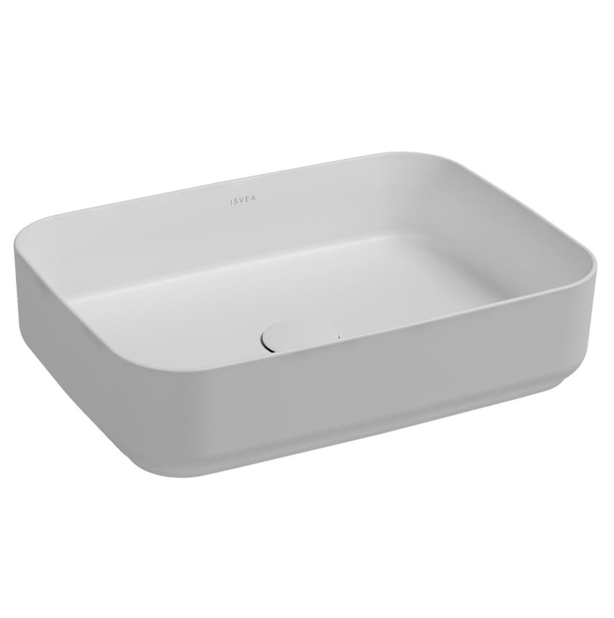 Плитка Isvea Infinity Раковина накладная INFINITY 500x360x120мм белый матовый  поверхность матовая