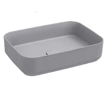 Плитка Isvea Infinity Раковина накладная INFINITY 500x360x120мм серый камень матовый  поверхность матовая