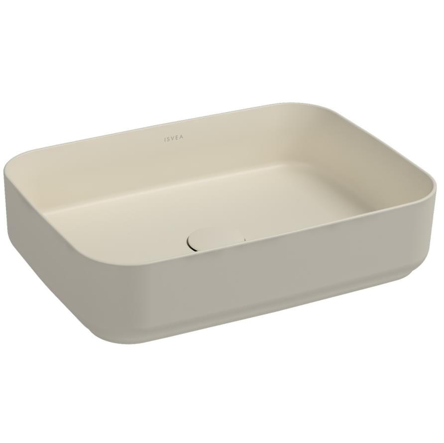 Плитка Isvea Infinity Раковина накладная INFINITY 500x360x120мм слоновая кость матовый  поверхность матовая