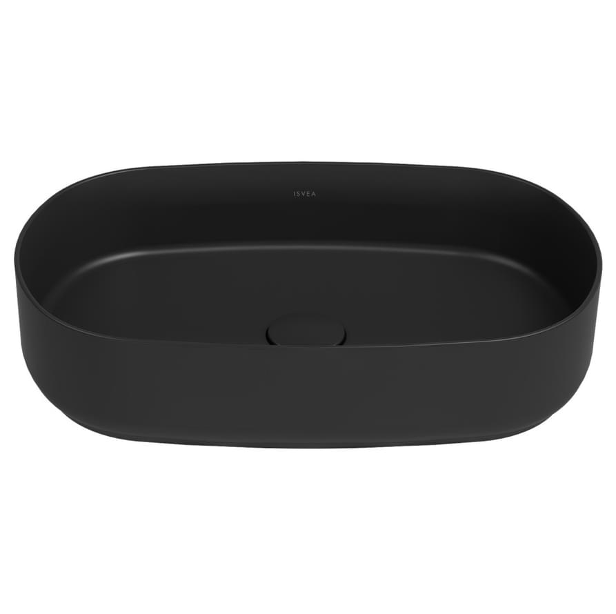 Плитка Isvea Infinity Раковина накладная INFINITY 550x360x120мм антрацит матовый  поверхность матовая
