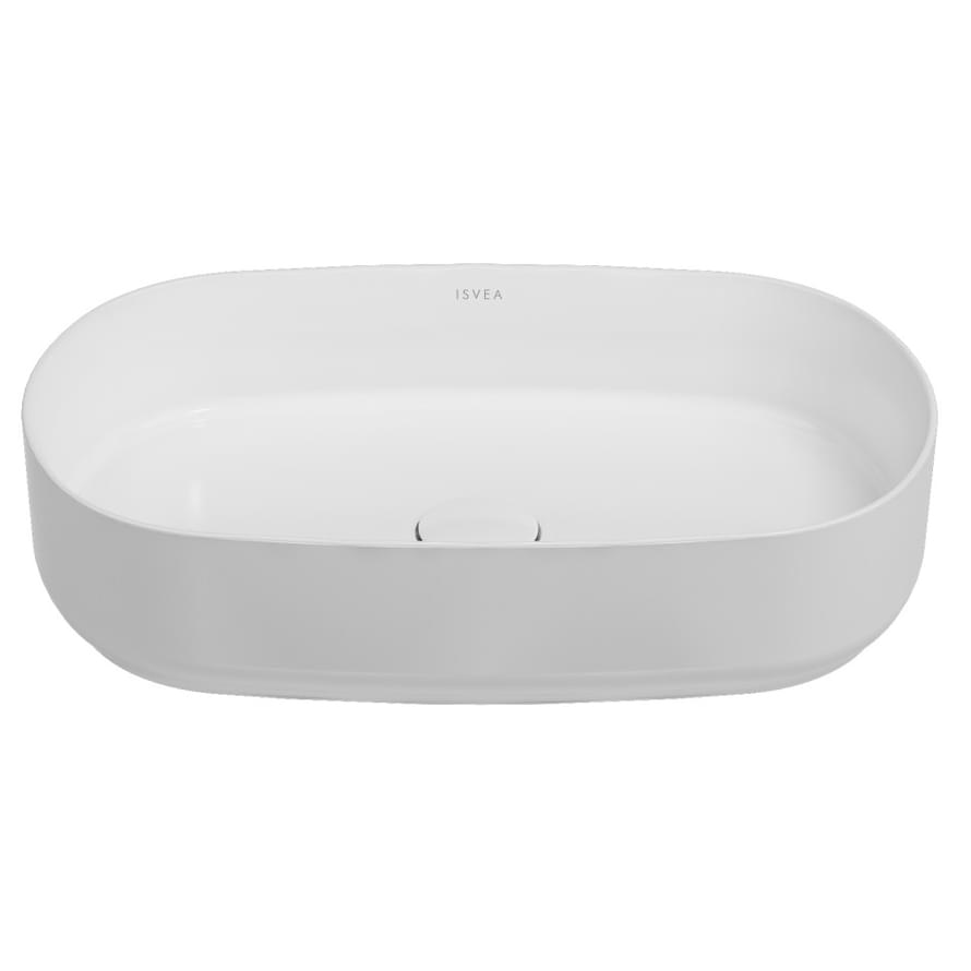 Плитка Isvea Infinity Раковина накладная INFINITY 550x360x120мм белый матовый  поверхность матовая