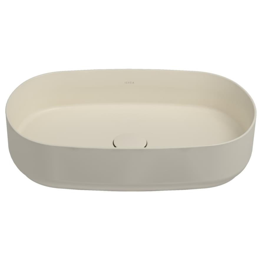 Плитка Isvea Infinity Раковина накладная INFINITY 550x360x120мм слоновая кость матовый  поверхность матовая