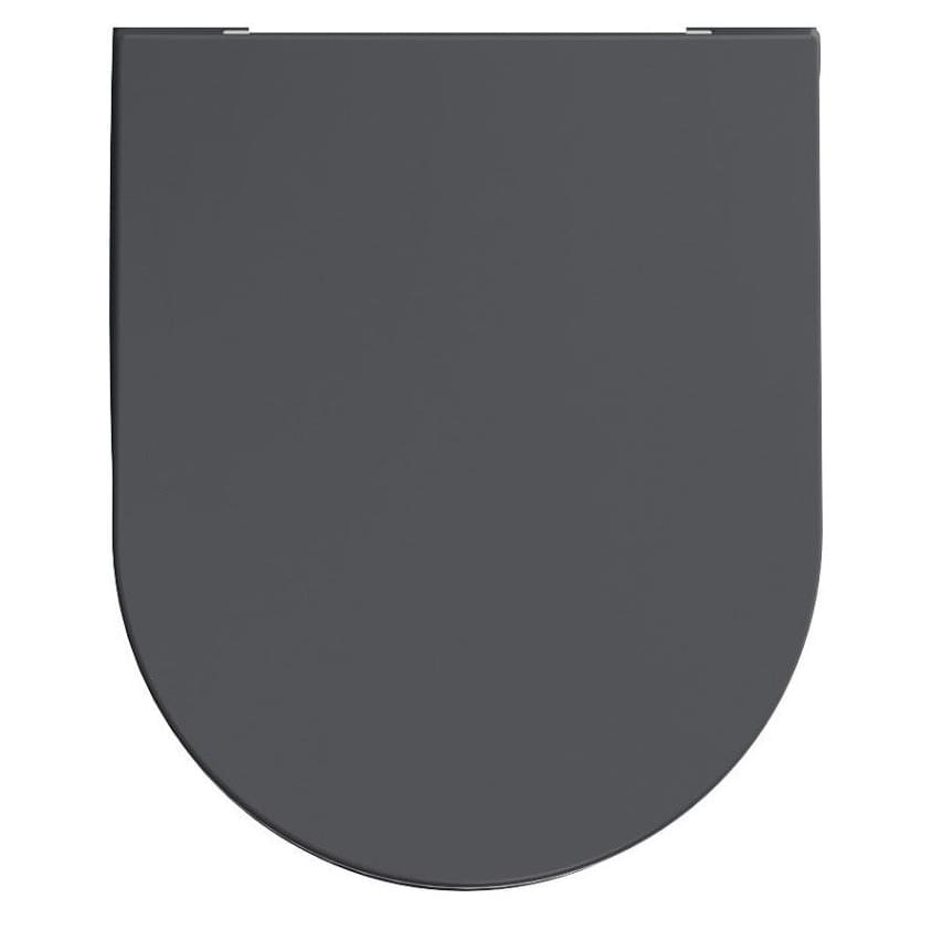 Плитка Isvea Infinity Сиденье для унитаза INFINITY с микролифтом антрацит матовый  поверхность матовая