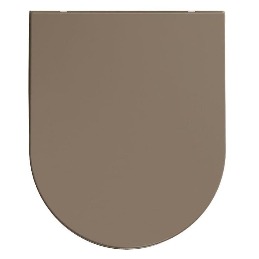 Плитка Isvea Infinity Сиденье для унитаза INFINITY с микролифтом коричневый матовый  поверхность матовая