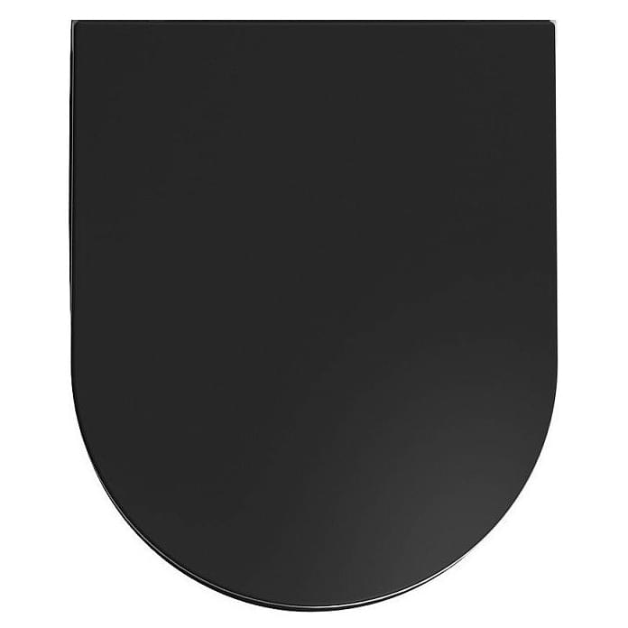 Плитка Isvea Infinity Сиденье для унитаза INFINITY с микролифтом черный матовый  поверхность матовая