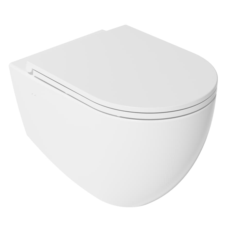 Плитка Isvea Infinity Унитаз подвесной INFINITY VORTEX 365x520 смыв торнадо без сиденья белый матовый  поверхность матовая