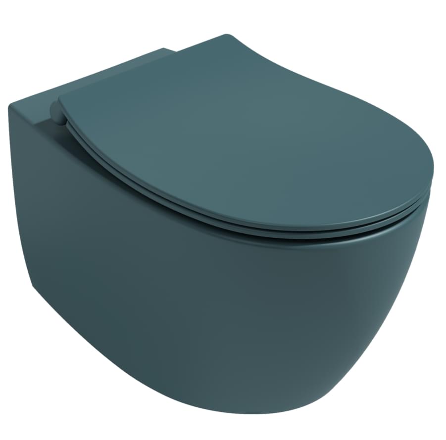 Плитка Isvea Sentimenti Сиденье для унитаза SENTIMENTI с микролифтом изумрудный матовый  поверхность матовая