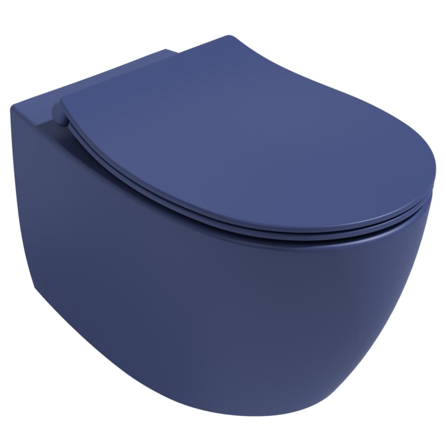 Плитка Isvea Sentimenti Сиденье для унитаза SENTIMENTI с микролифтом синий матовый  поверхность матовая