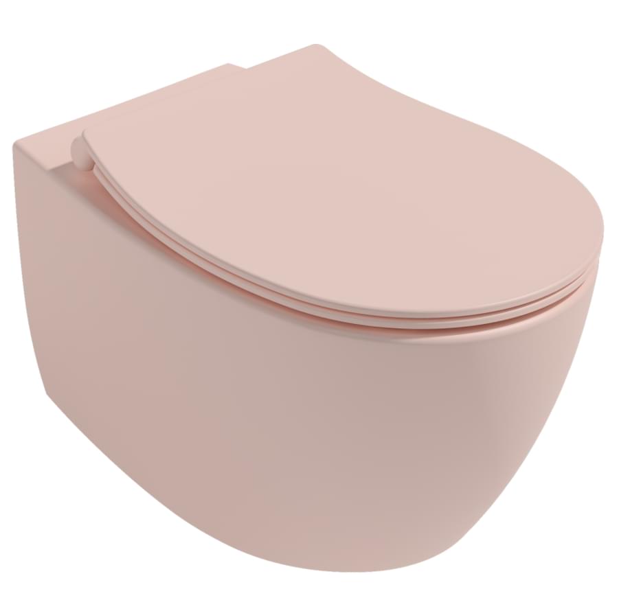 Плитка Isvea Sentimenti Унитаз подвесной SENTIMENTI VORTEX 363x510 смыв торнадо без сиденья лососевый матовый  поверхность матовая