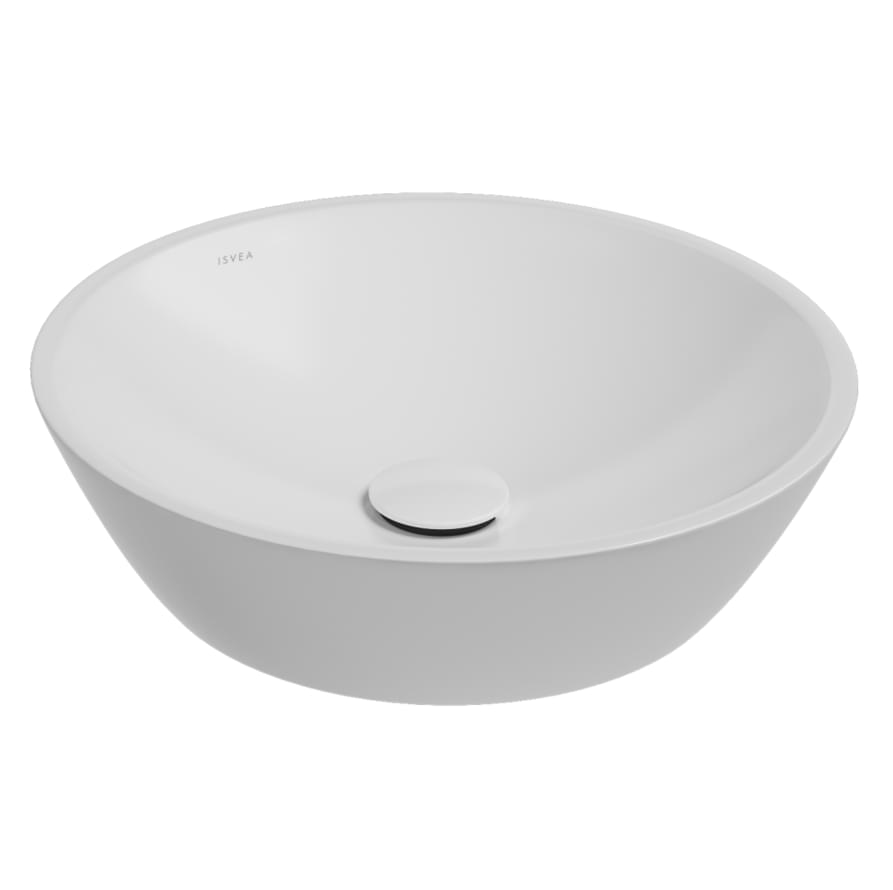 Плитка Isvea Sistema Y Раковина накладная SISTEMA Y SOFT 450x450x120мм белый  поверхность глянец