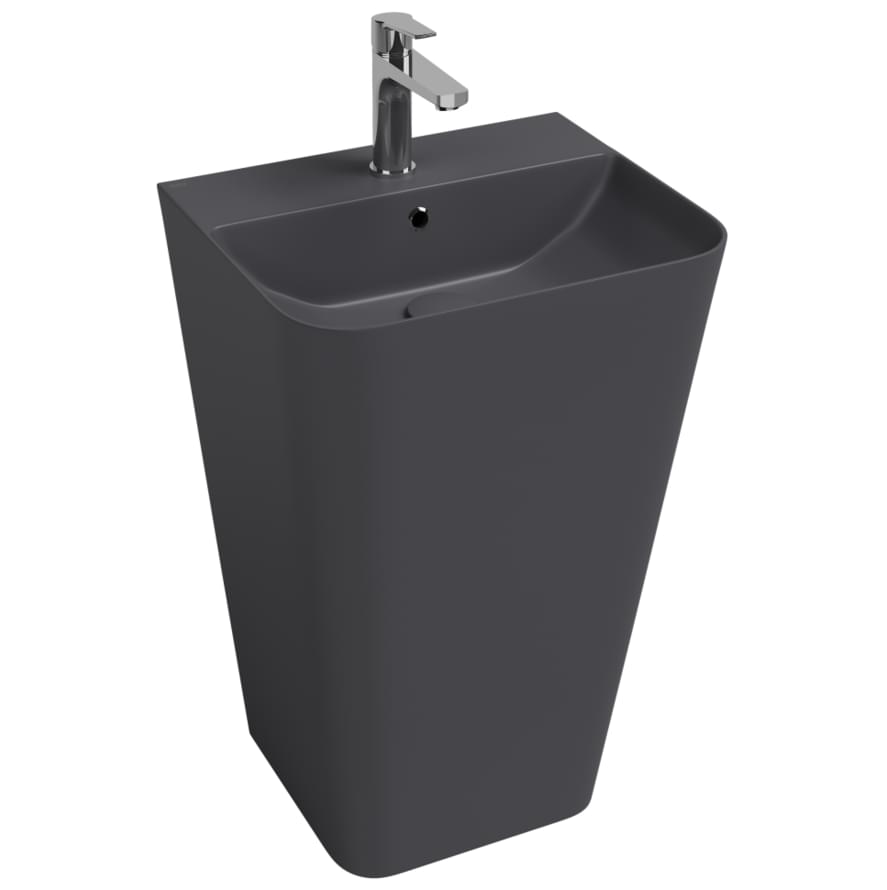 Плитка Isvea Sott Aqua Раковина напольная SOTT AQUA 500x420x830мм антрацит матовый  поверхность матовая