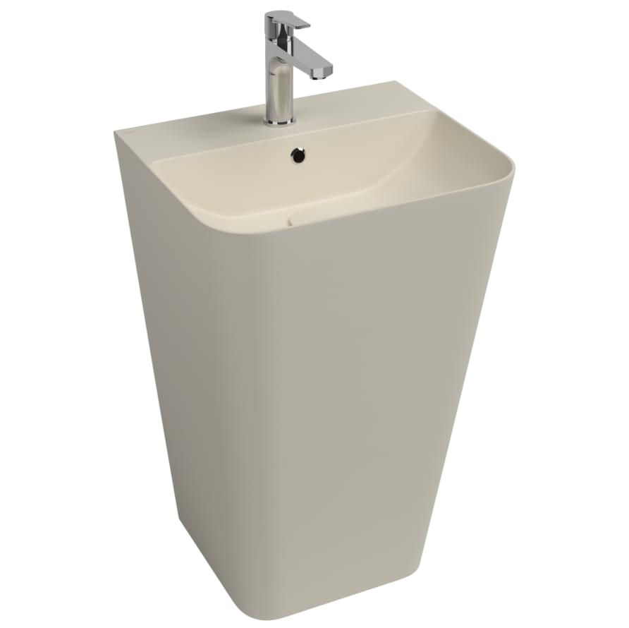 Плитка Isvea Sott Aqua Раковина напольная SOTT AQUA 500x420x830мм слоновая кость матовый  поверхность матовая