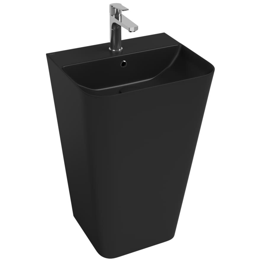 Плитка Isvea Sott Aqua Раковина напольная SOTT AQUA 500x420x830мм черный матовый  поверхность матовая