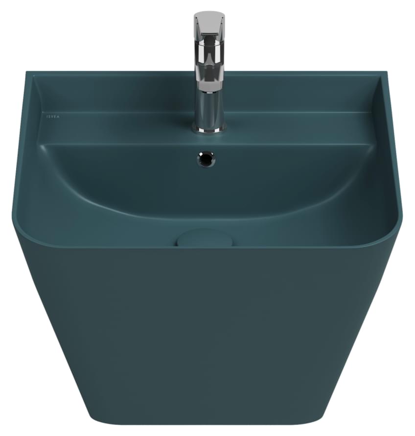 Плитка Isvea Sott Aqua Раковина подвесная SOTT AQUA 500x420x515мм изумрудный матовый  поверхность матовая