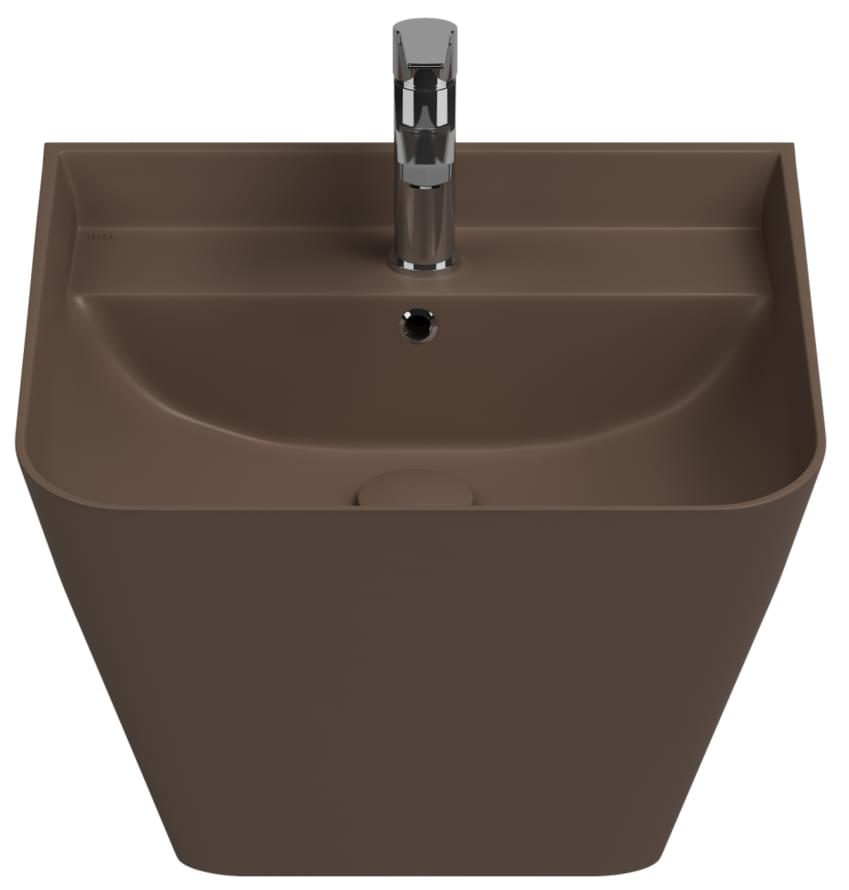 Плитка Isvea Sott Aqua Раковина подвесная SOTT AQUA 500x420x515мм коричневый матовый  поверхность матовая