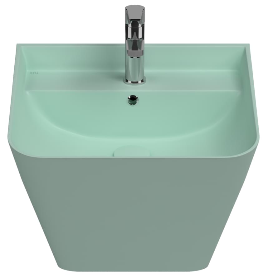 Плитка Isvea Sott Aqua Раковина подвесная SOTT AQUA 500x420x515мм мятно-зеленый матовый  поверхность матовая