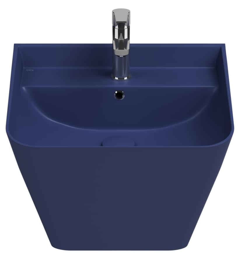 Плитка Isvea Sott Aqua Раковина подвесная SOTT AQUA 500x420x515мм синий матовый  поверхность матовая