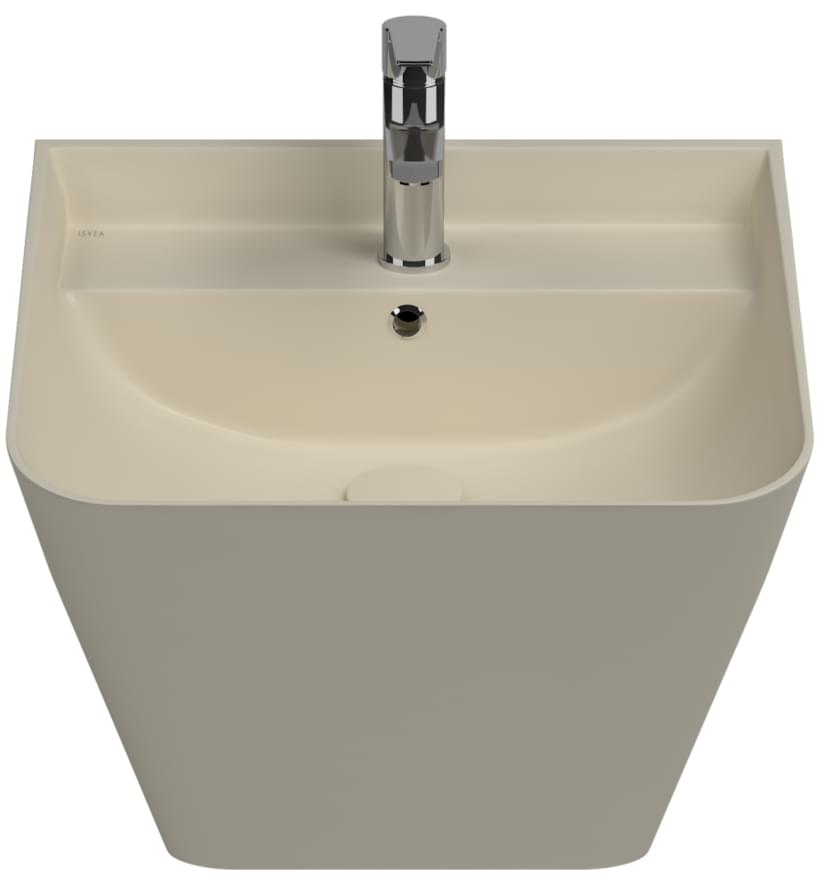 Плитка Isvea Sott Aqua Раковина подвесная SOTT AQUA 500x420x515мм слоновая кость матовый  поверхность матовая