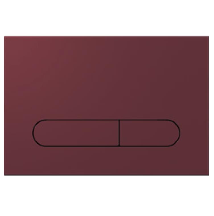 Плитка Isvea Sotti Смывная клавиша SOTTI бордовый матовый поверхность матовая