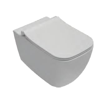 Плитка Isvea Vea Cubo Унитаз подвесной VEA CUBO VORTEX 340x510 смыв торнадо без сиденья белый  поверхность глянец