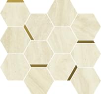 Плитка Italon Charme Advance Alabastro White Mosaico Chic 28.3x32.8 см, поверхность матовая