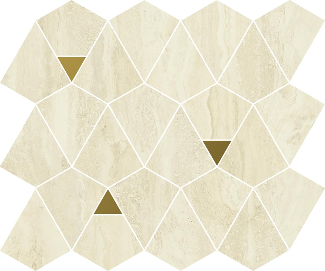 Italon Charme Advance Alabastro White Mosaico Vertex 25.8x30