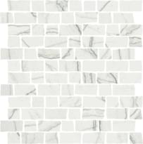 Плитка Italon Charme Advance Platinum White Mosaico Raw 30x30 см, поверхность полуматовая