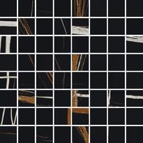 Плитка Italon Charme Deluxe Sahara Noir Mosaico Lux 29.2x29.2 см, поверхность полированная