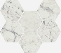Плитка Italon Charme Extra Carrara Mosaico Hexagon 25x29 см, поверхность полуматовая