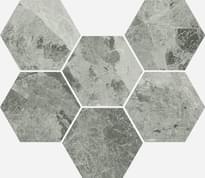 Плитка Italon Charme Extra Silver Mosaico Hexagon 25x29 см, поверхность полуматовая