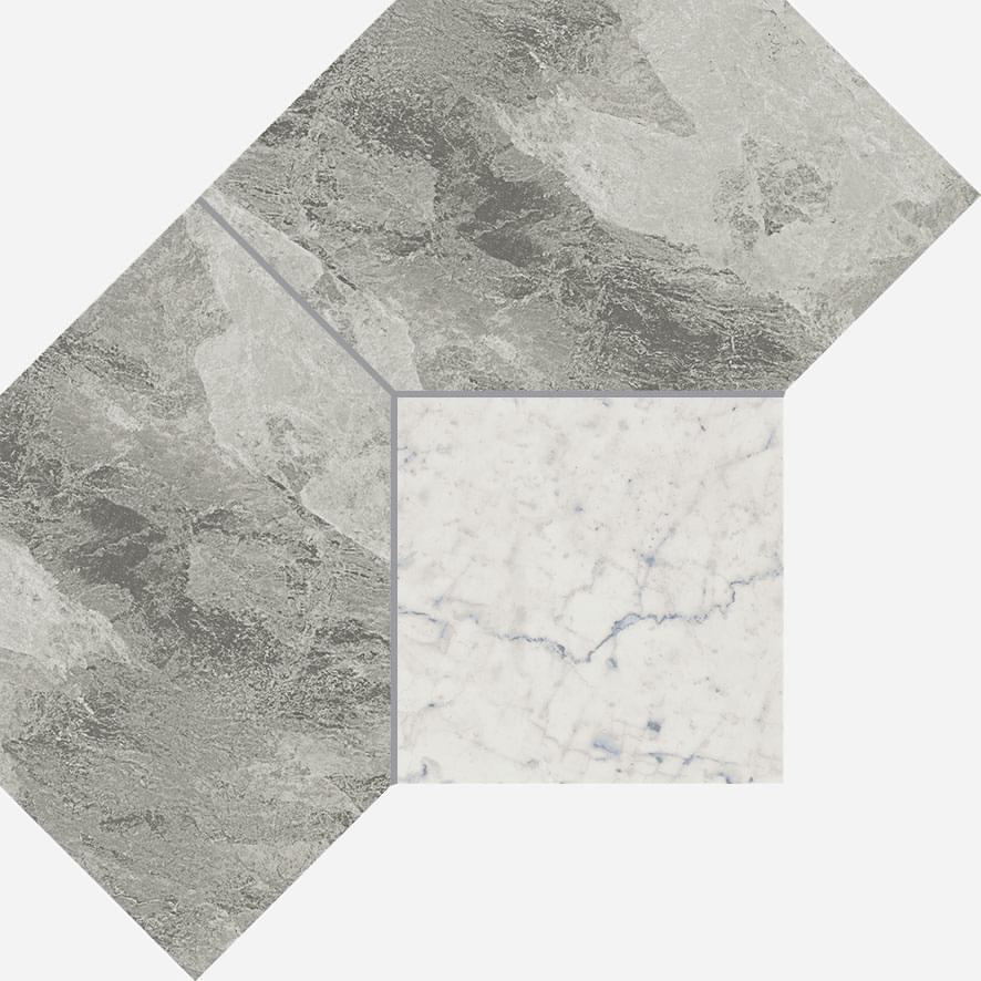 Italon Charme Extra Silver Mosaico Polygon 28.5x21