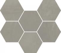 Плитка Italon Continuum Iron Mosaico Hexagon 25x29 см, поверхность матовая