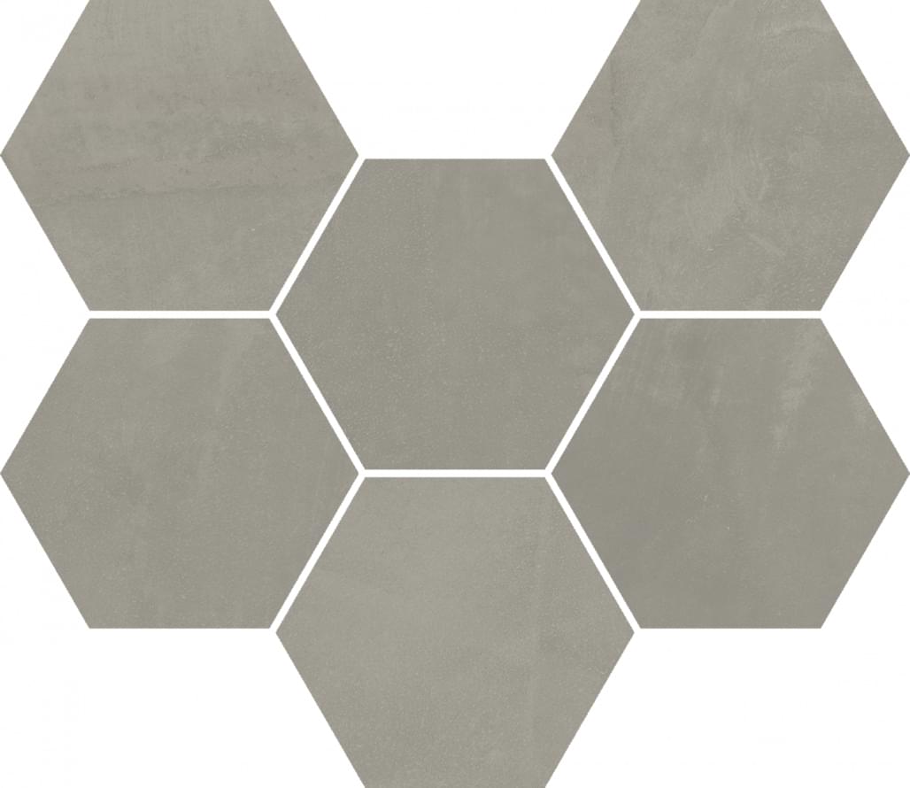 Italon Continuum Iron Mosaico Hexagon 25x29