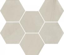 Плитка Italon Continuum Pure Mosaico Hexagon 25x29 см, поверхность матовая