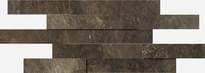 Плитка Italon Genesis Brown Brick 3D 28x78 см, поверхность матовая, рельефная
