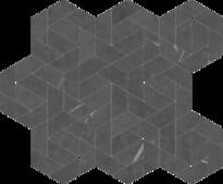 Плитка Italon Metropolis Imperial Black Mosaico Icon 28.6x34.7 см, поверхность матовая
