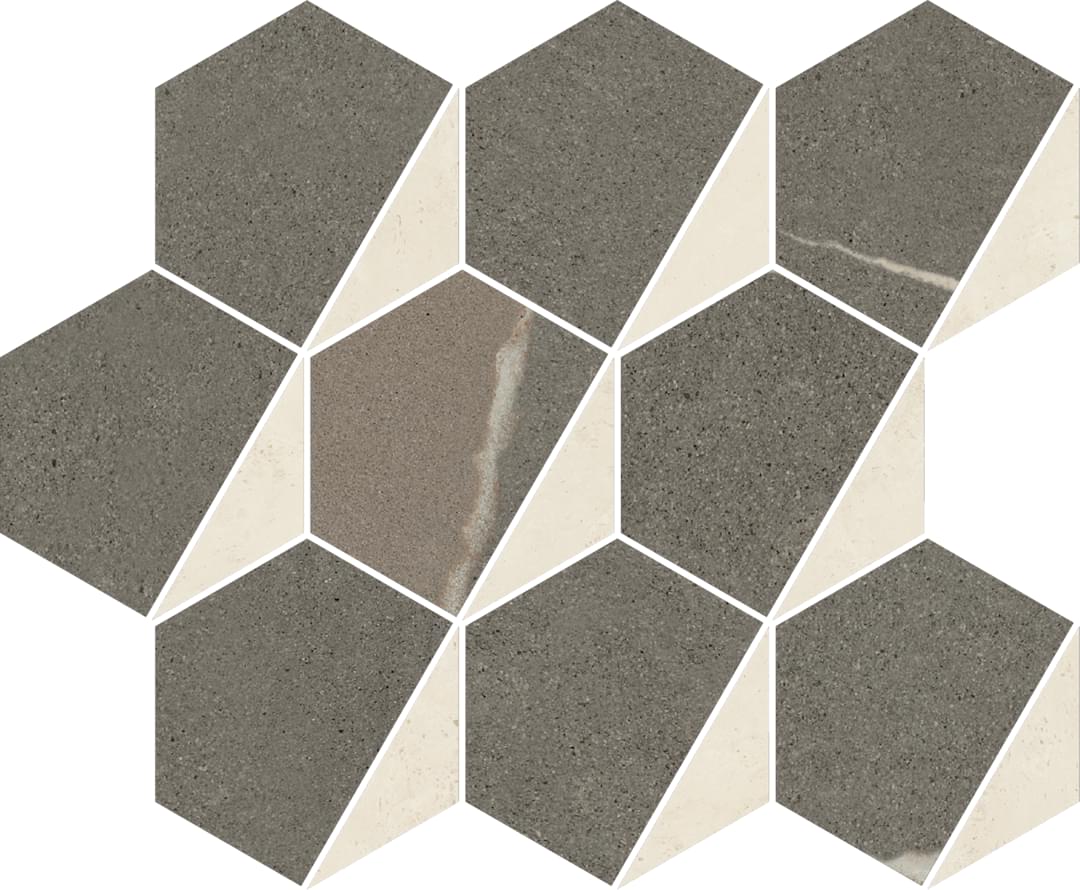Italon Metropolis Mosaico Hexagon Warm 25.4x31