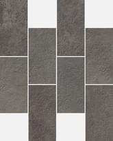 Плитка Italon Millennium Black Minibrick 23.7x29.5 см, поверхность матовая, рельефная