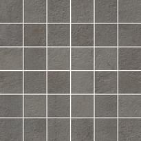 Плитка Italon Millennium Black Mosaico 30x30 см, поверхность матовая, рельефная