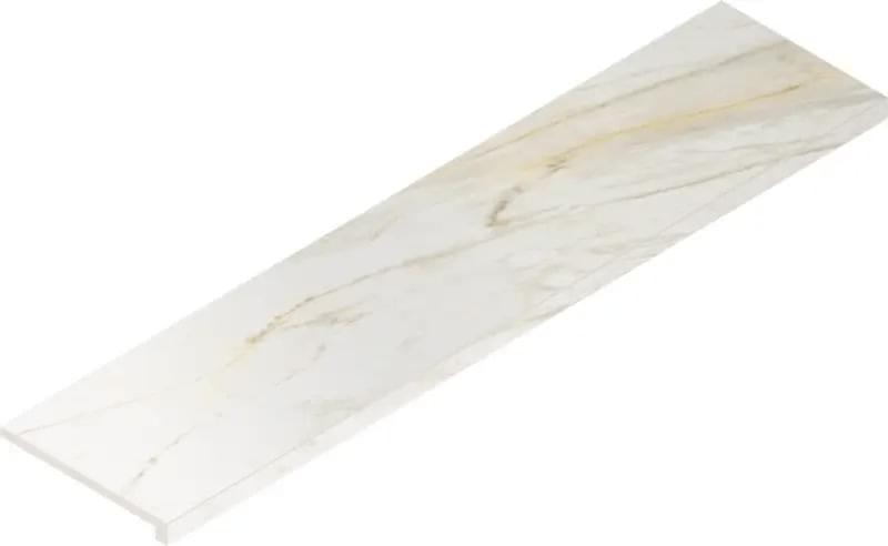 Italon Stellaris Carrara Ivory Scalino Angulo Dx 33x120