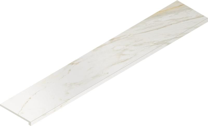 Italon Stellaris Carrara Ivory Scalino Front 33x160