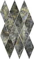 Плитка Italon Stellaris Madagascar Dark Mosaico Diamond 28x48 см, поверхность полированная