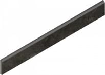 Плитка Italon Voyager Black Battiscopa 7.2x60 см, поверхность матовая