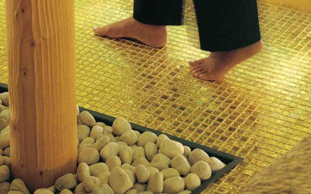 стекло фабрики JNJ коллекция Golden Mosaic