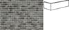 Плитка Joseph Bricks Bricks Eden Df Плитка Угловая 208x98x24x65 6.5x30.6 см, поверхность матовая, рельефная