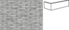 Плитка Joseph Bricks Bricks Emma Плитка Угловая 240x90x24x50 5x33 см, поверхность матовая, рельефная