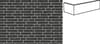 Плитка Joseph Bricks Bricks Memphis Df Плитка Угловая 240x115x24x52 5.2x35.5 см, поверхность матовая, рельефная