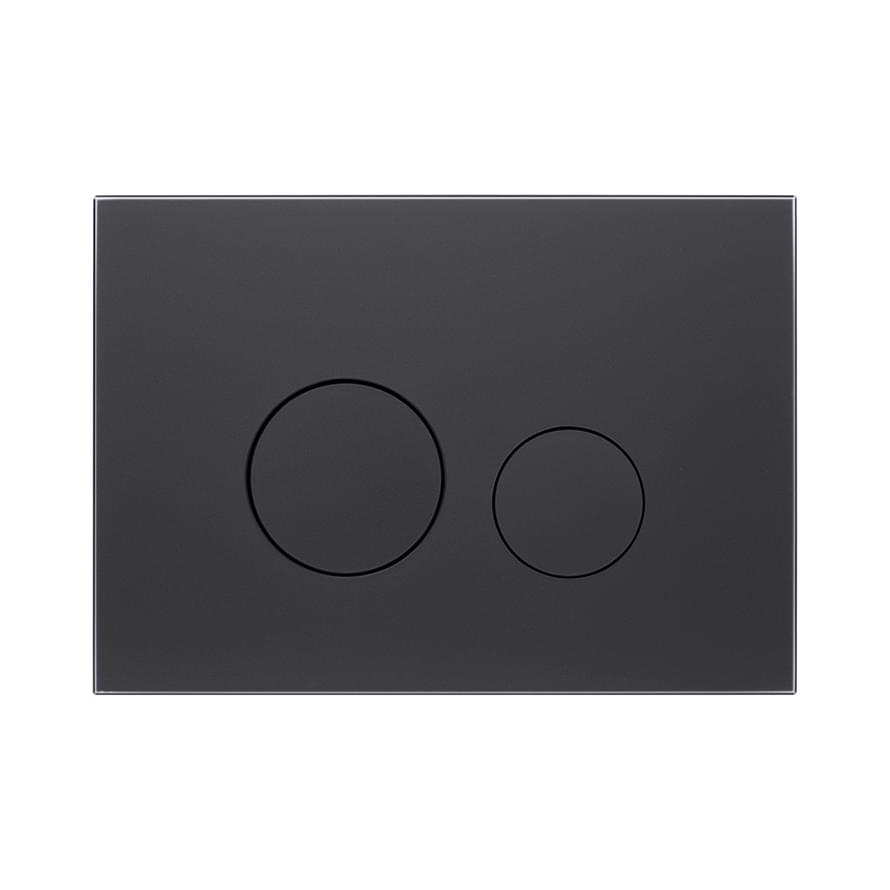 KKPOL Смывные Клавиши Glass Смывная клавиша M11 OMNES VITRUM GRANDE ORBIS MAT черный матовый 