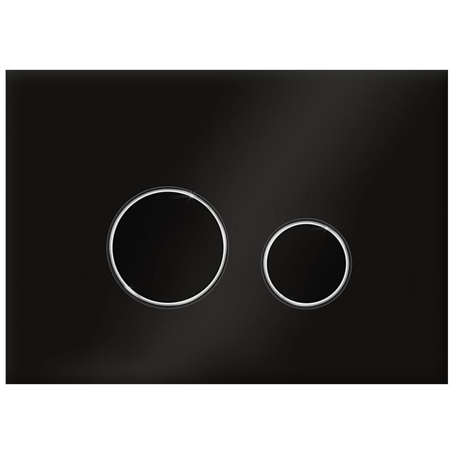 KKPOL Смывные Клавиши Glass Смывная клавиша Vitrum Grande V1 Orbis стекло черный/хром/черный SPP/163/0/K 