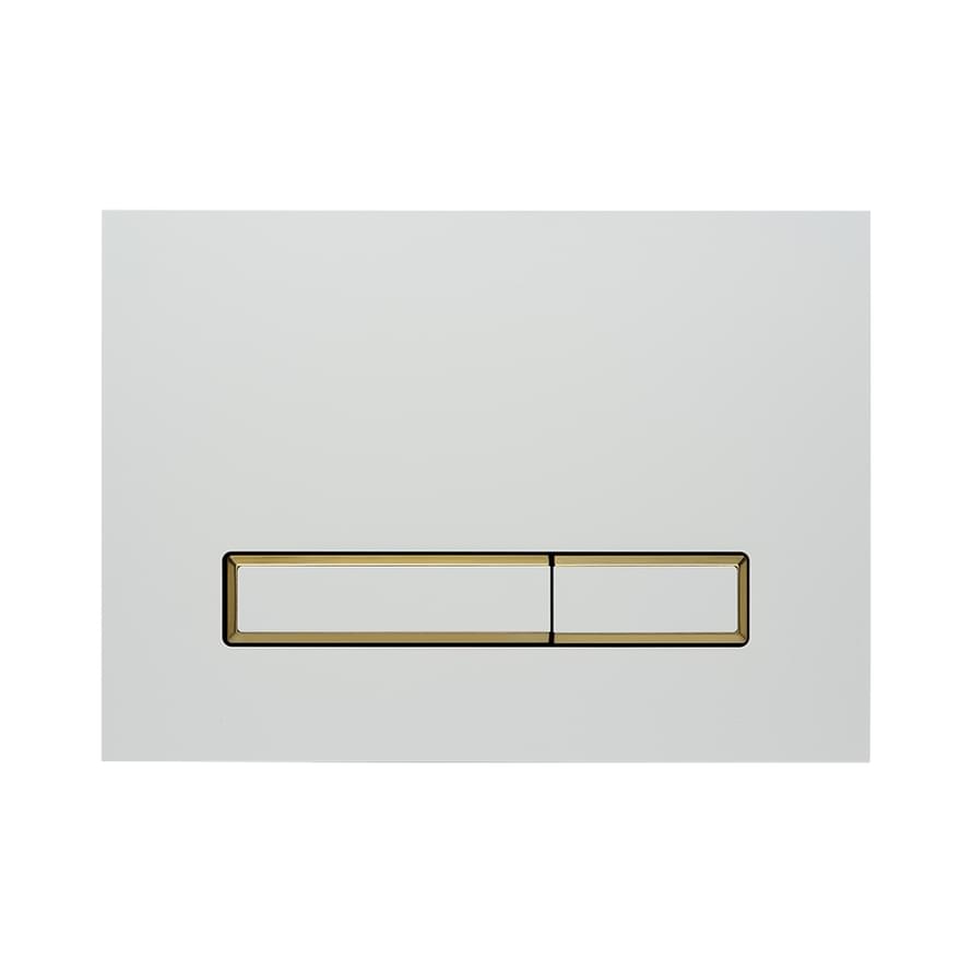 KKPOL Смывные Клавиши Metal Смывная клавиша AQUAFIORI DIAMOND белый/золото матовый/белый 